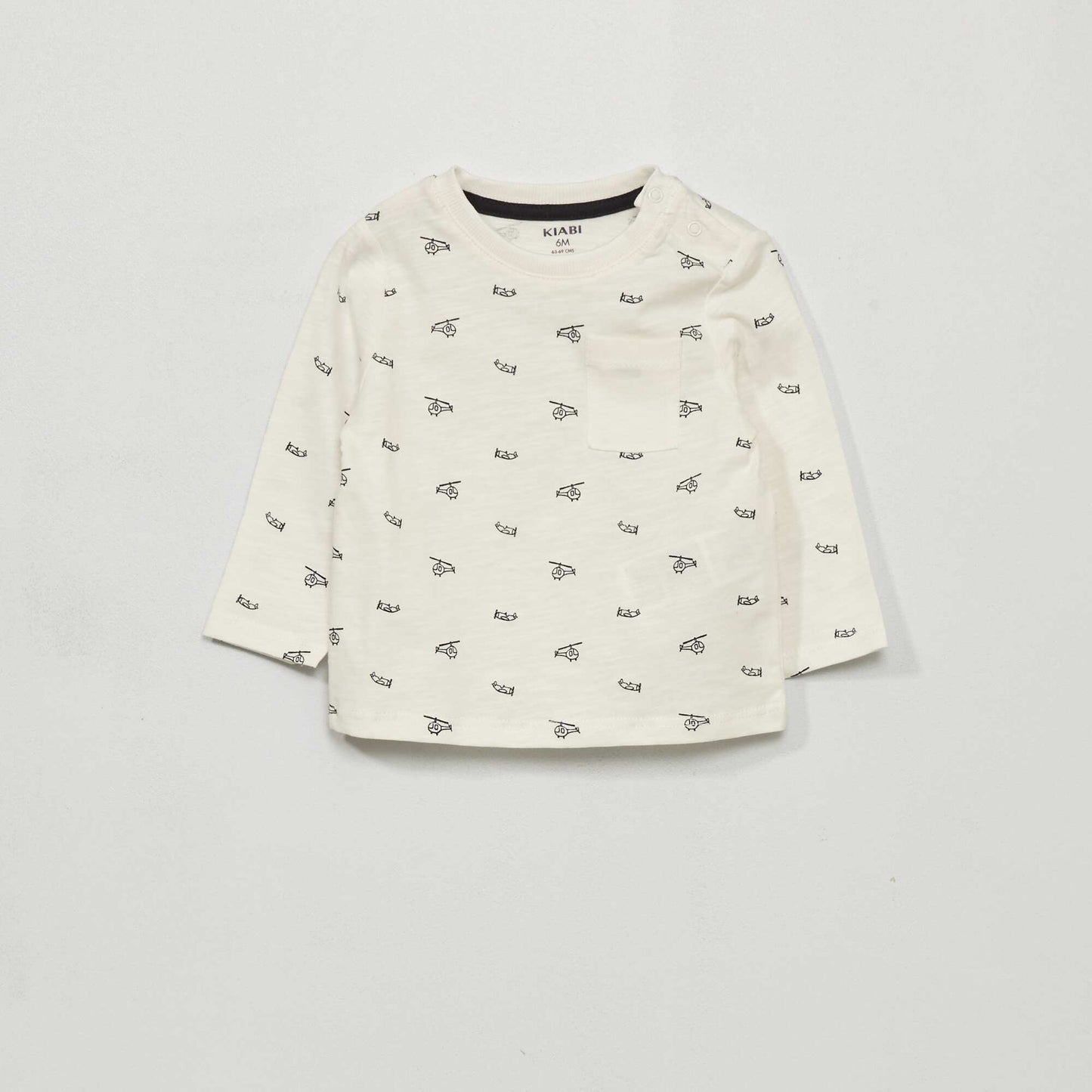 T-shirt en jersey avec imprim Blanc