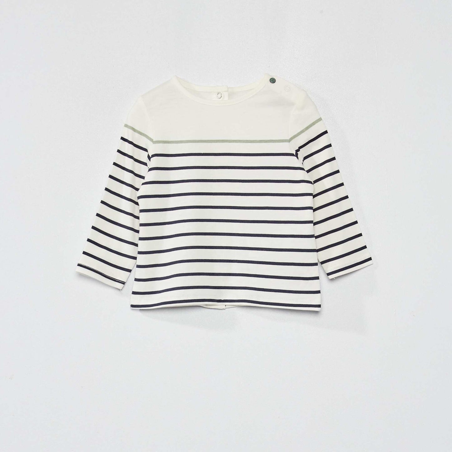 T-shirt manches longues en coton Blanc