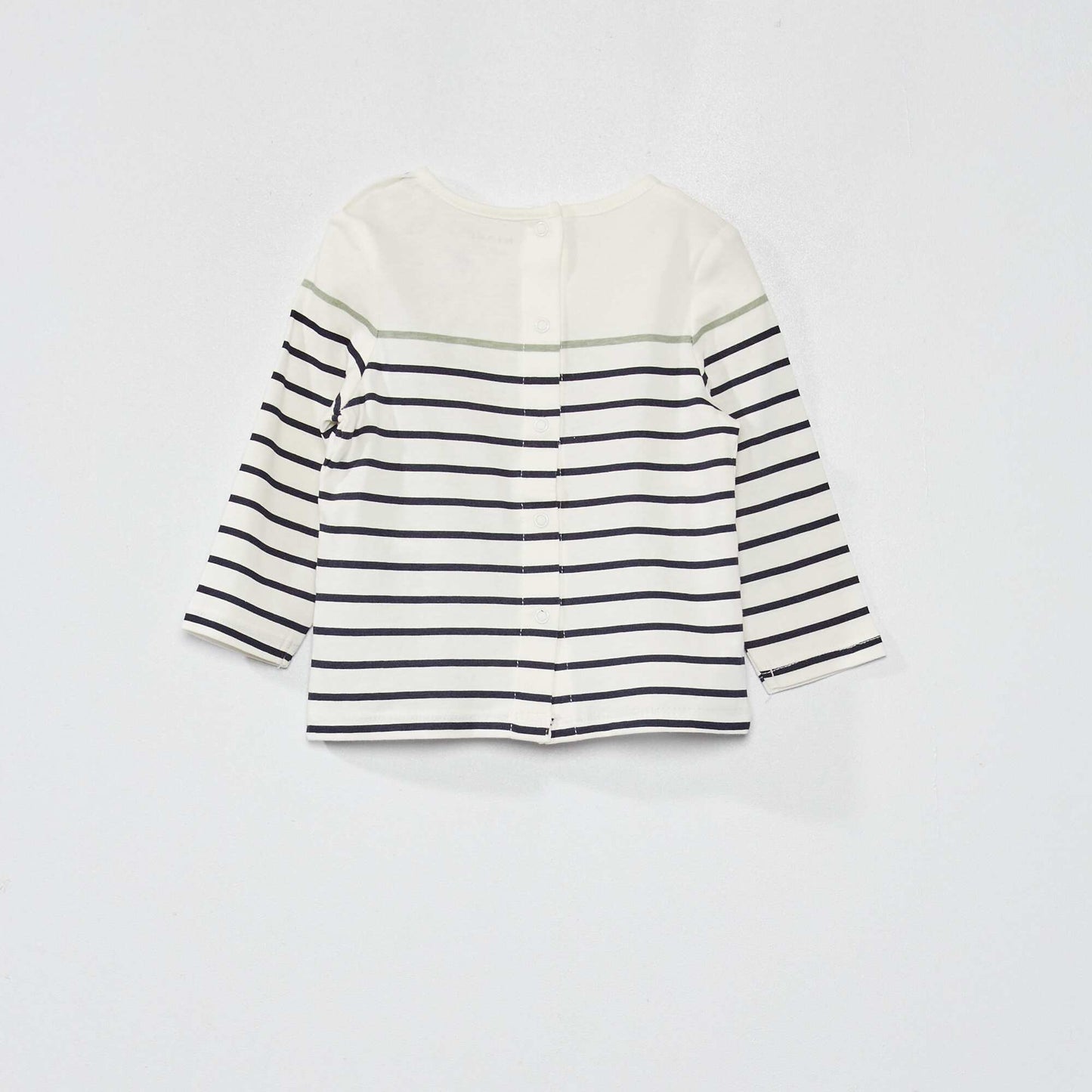T-shirt manches longues en coton Blanc