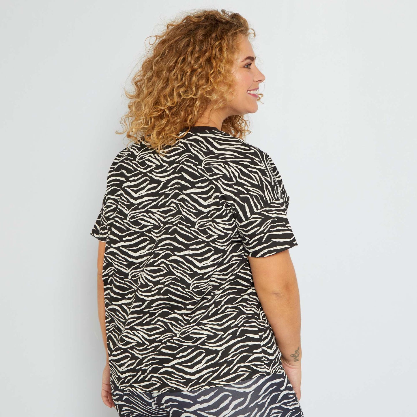 T-shirt imprim 'z br ' Noir