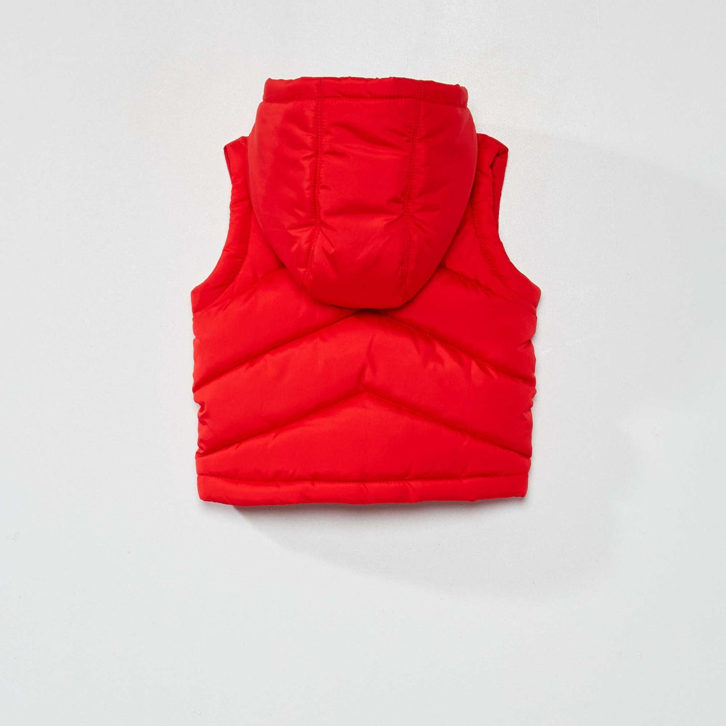 Doudoune matelass e sans manches rouge