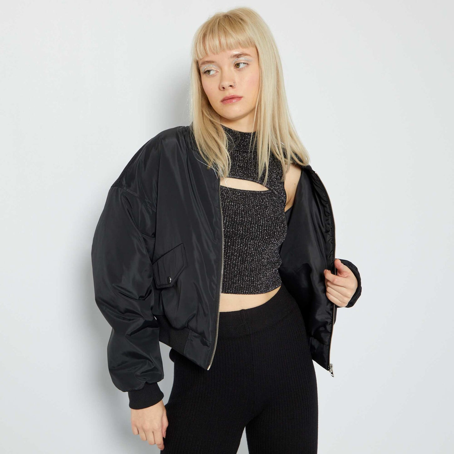 Veste bombers noir