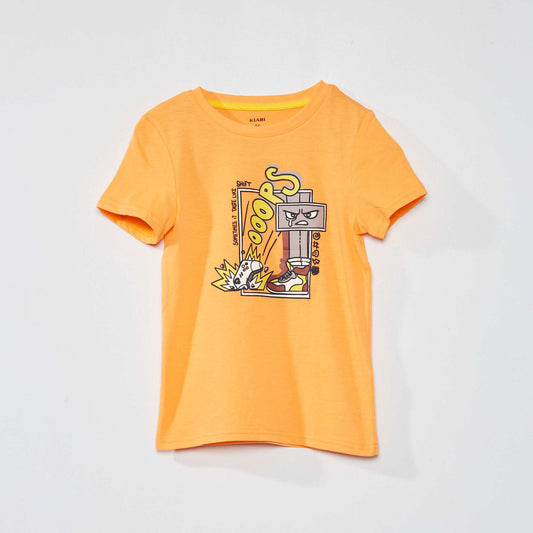 Tee-shirt imprim Orange