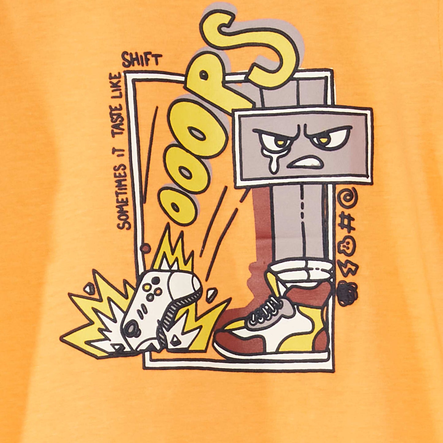 Tee-shirt imprim Orange