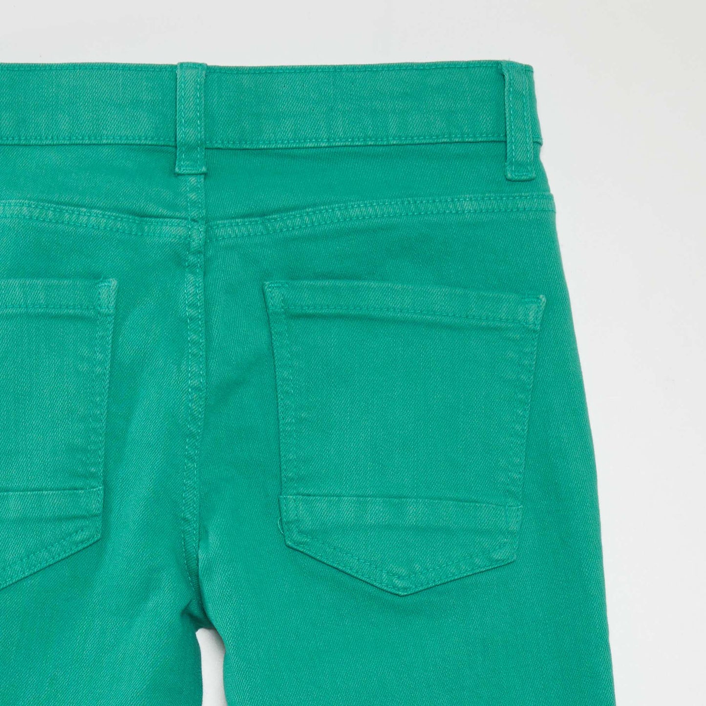 Jean slim 5 poches Vert