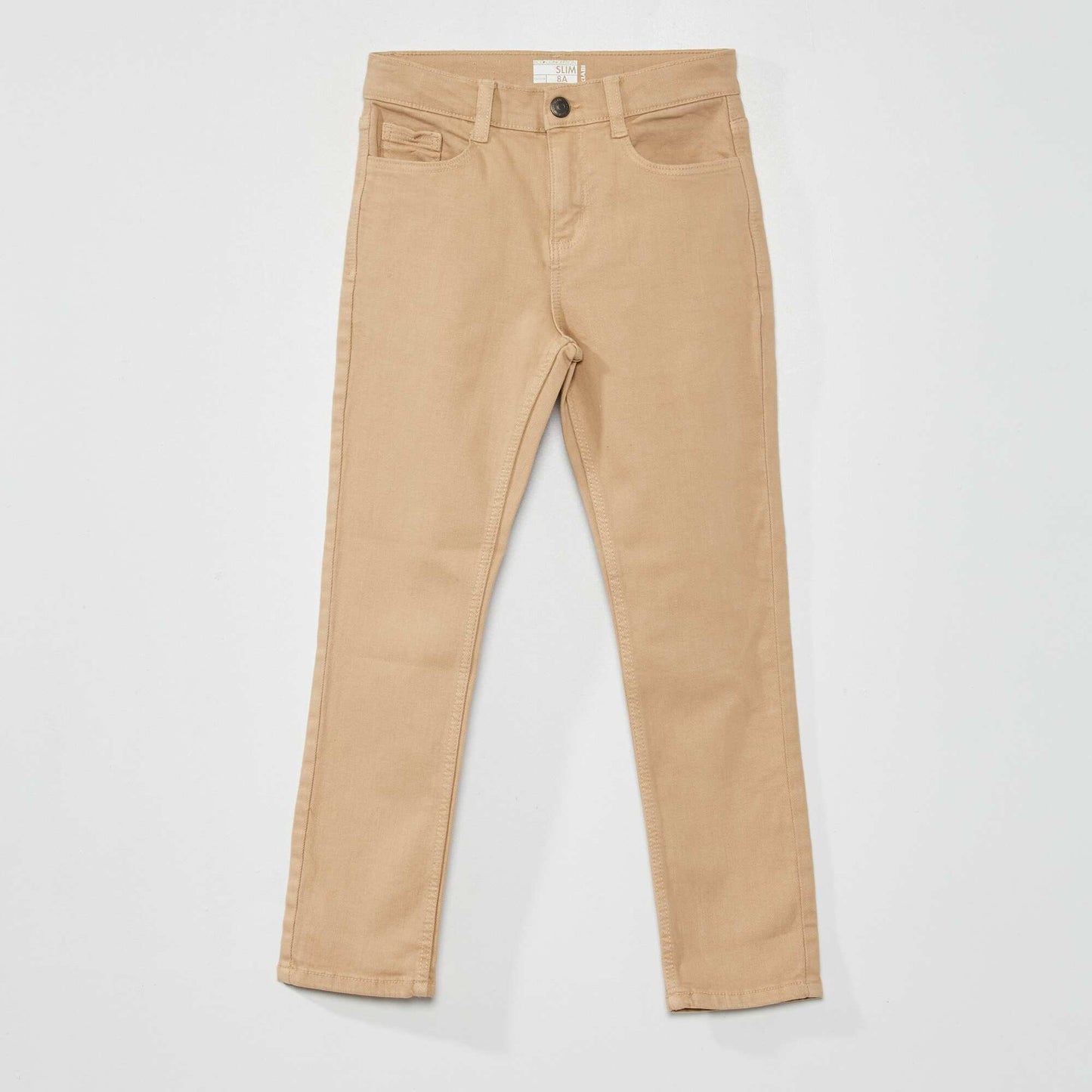 Jean slim 5 poches Beige