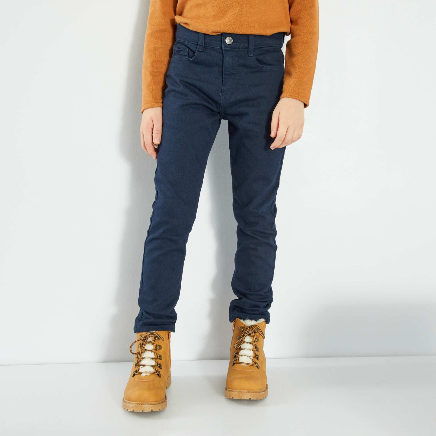 Jean slim 5 poches bleu marine