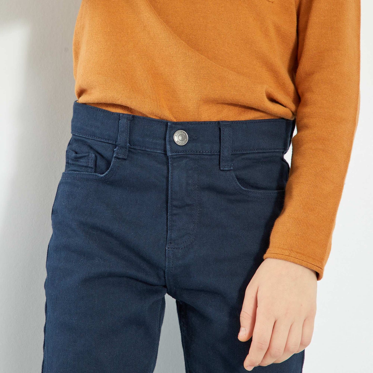 Jean slim 5 poches bleu marine