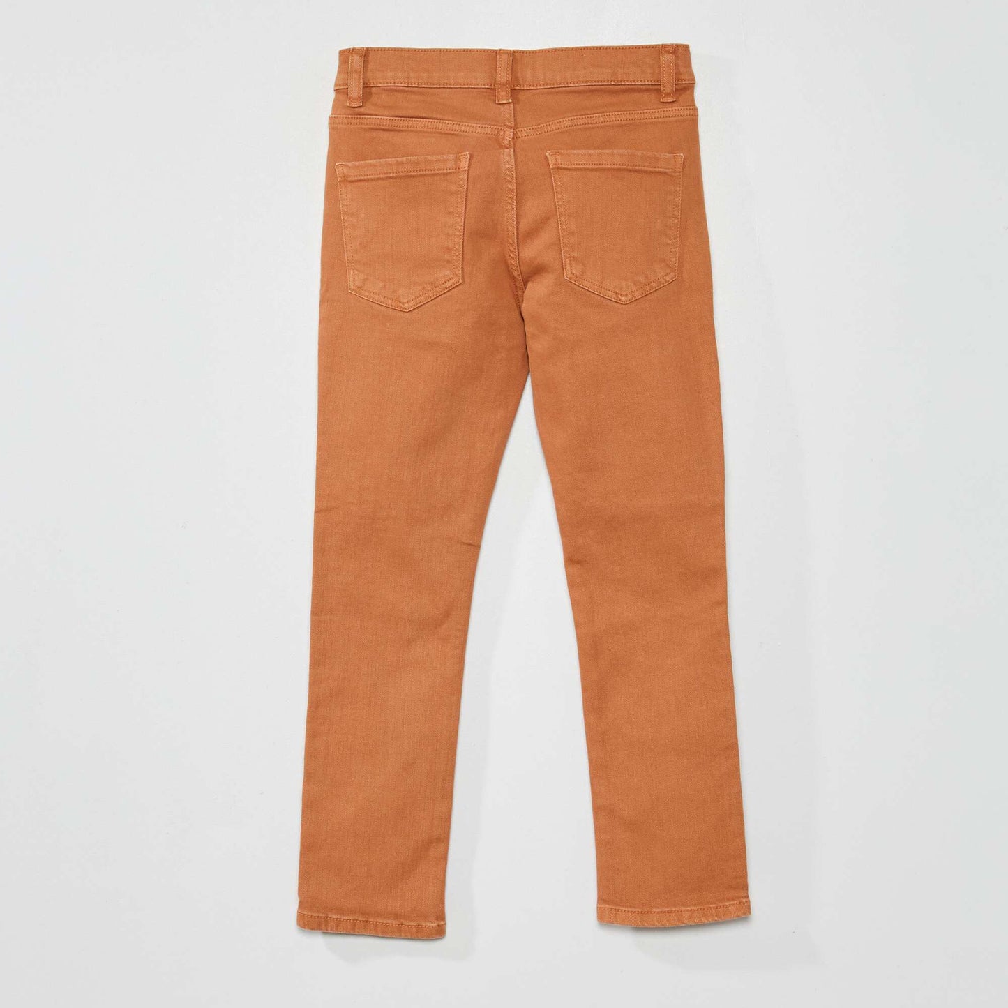 Jean slim 5 poches Marron