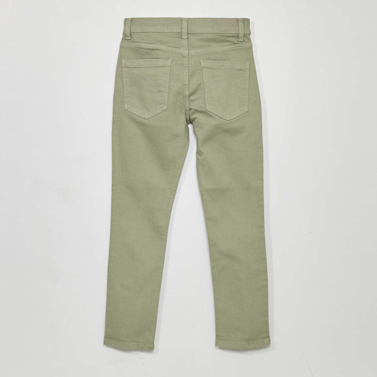 Jean slim 5 poches Gris vert