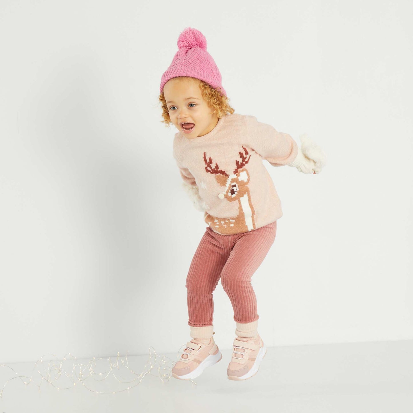 Baskets esprit running Rose