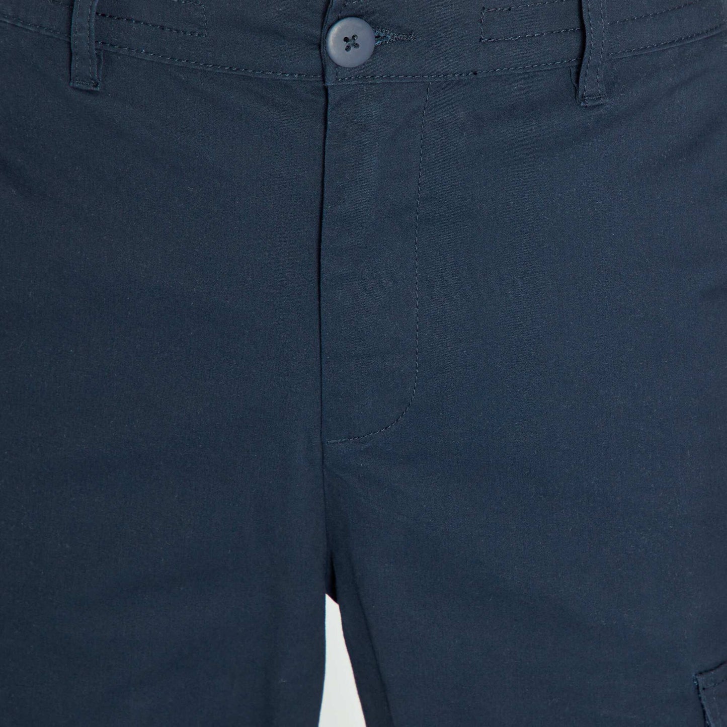 Pantalon chino avec poches cargos Bleu marine