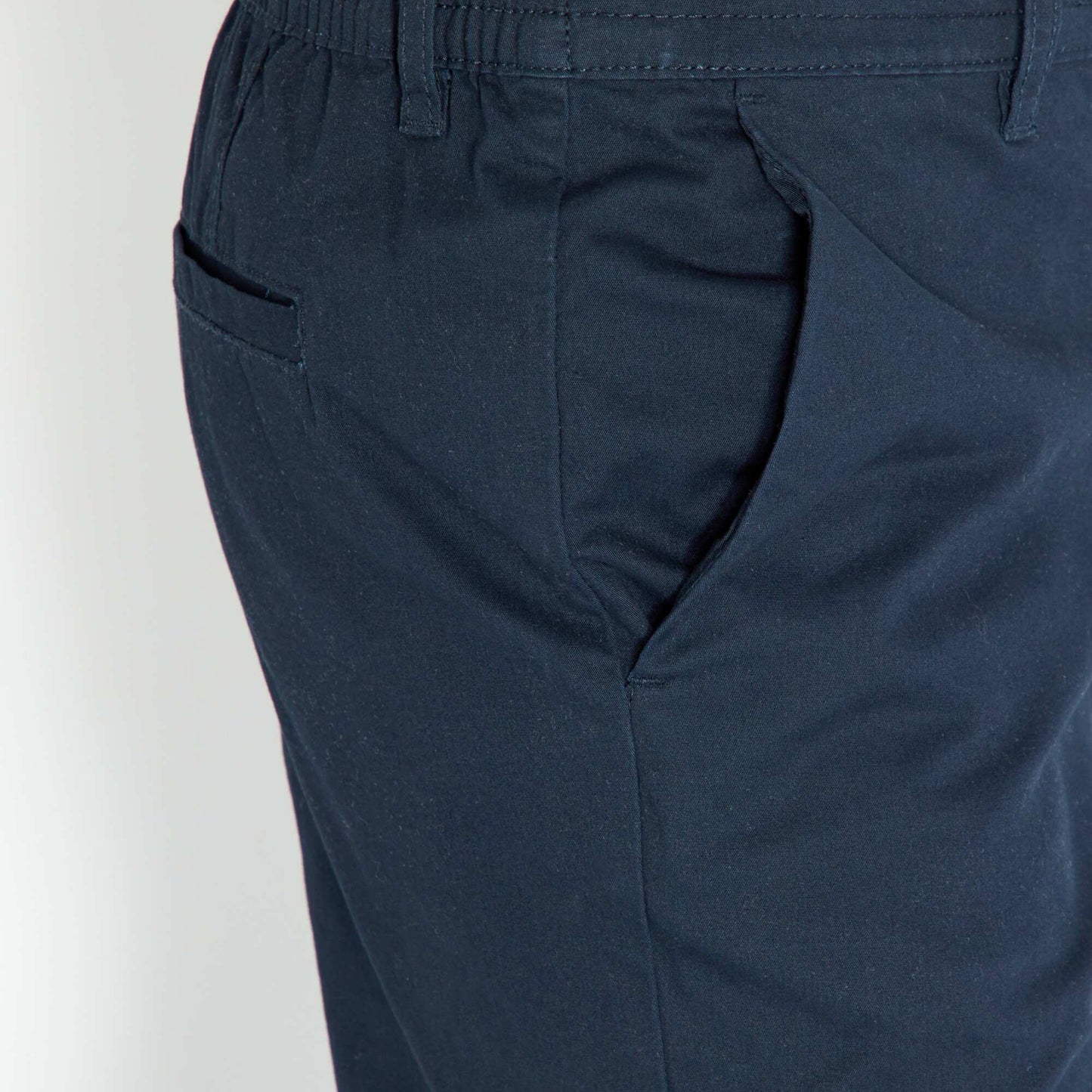 Pantalon chino avec poches cargos Bleu marine