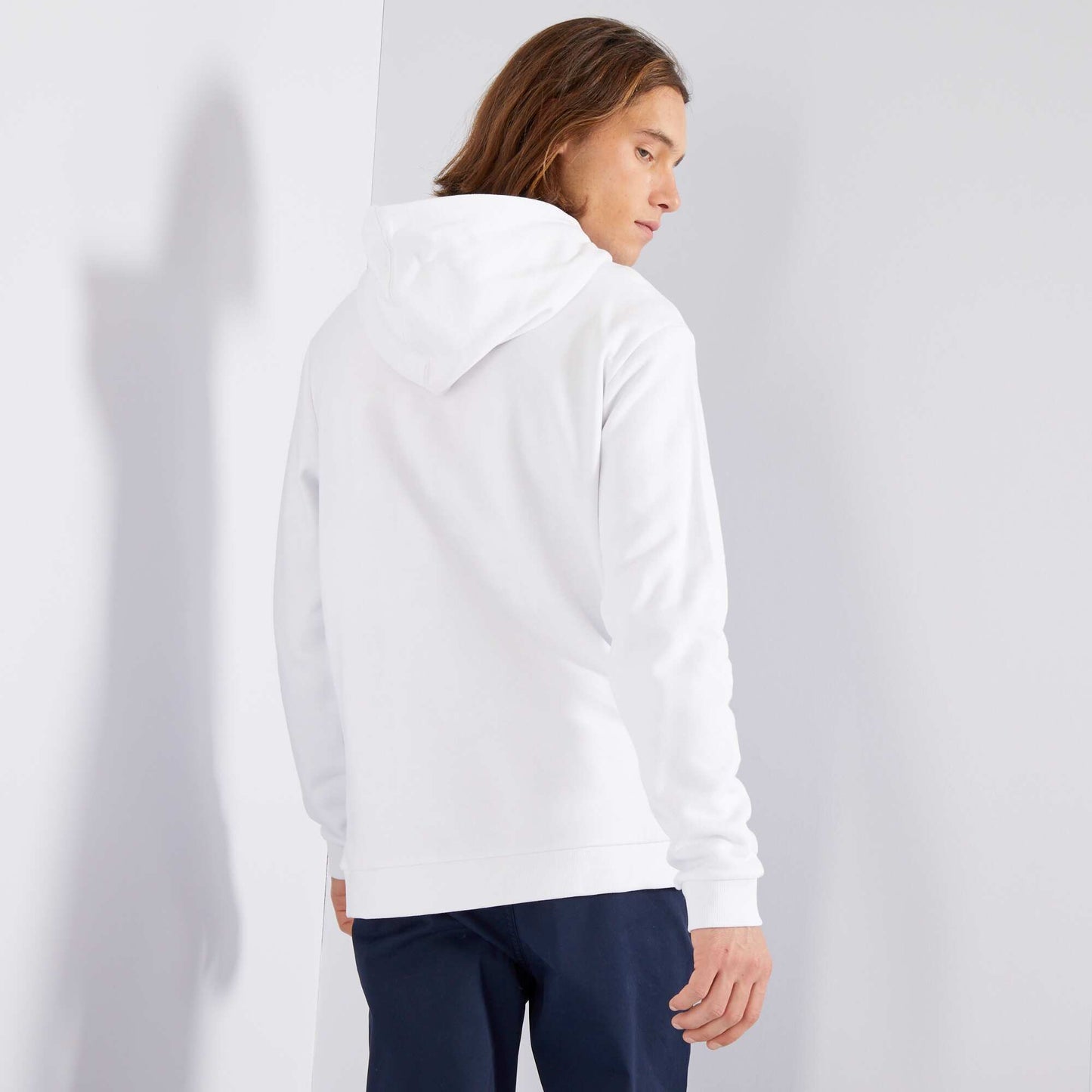 Sweat en molleton capuche avec imprim Blanc 'manga'