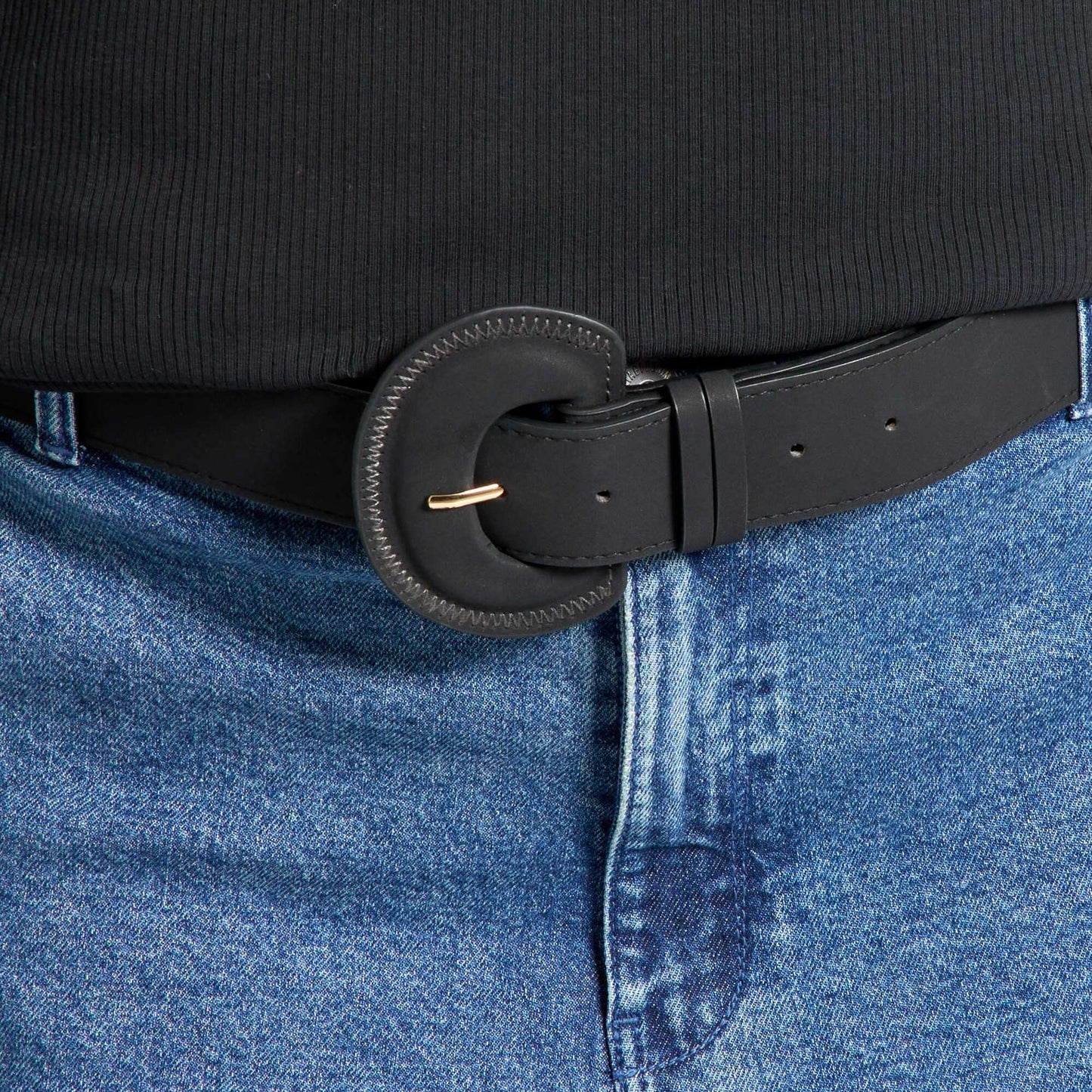 Ceinture boucle fantaisie Noir