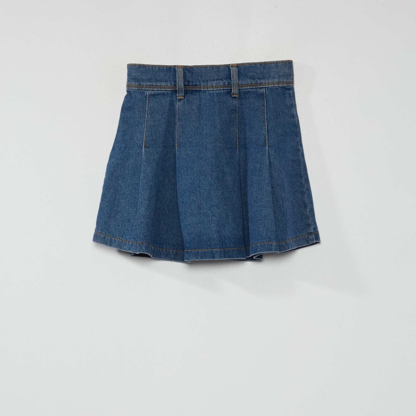 Jupe pliss e jean Bleu