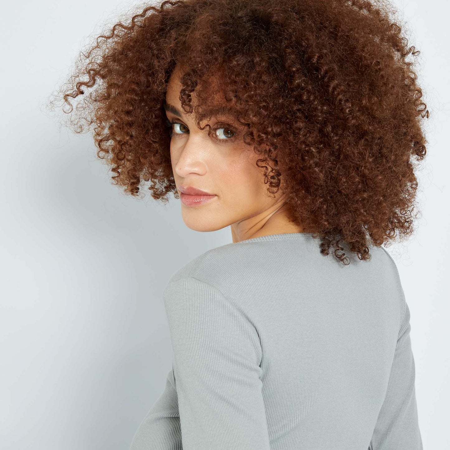 T-shirt de nuit fines c tes Gris