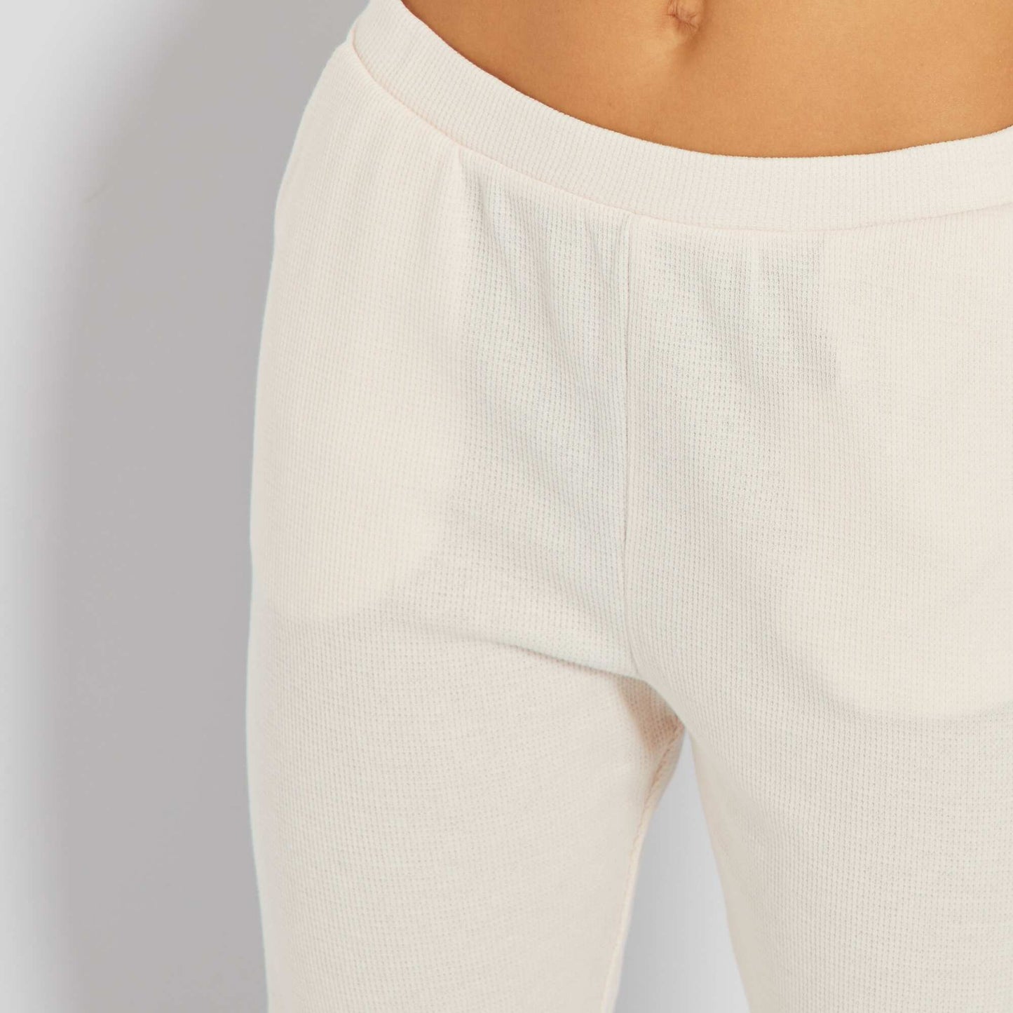 Ensemble de pyjama long nid d'abeilles - 2 pi ces Rose