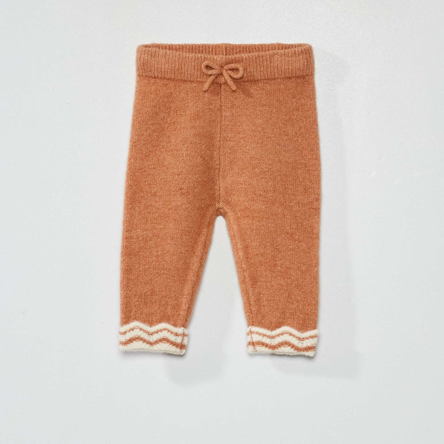 Legging en maille + chaussettes - 2 pi ces Marron