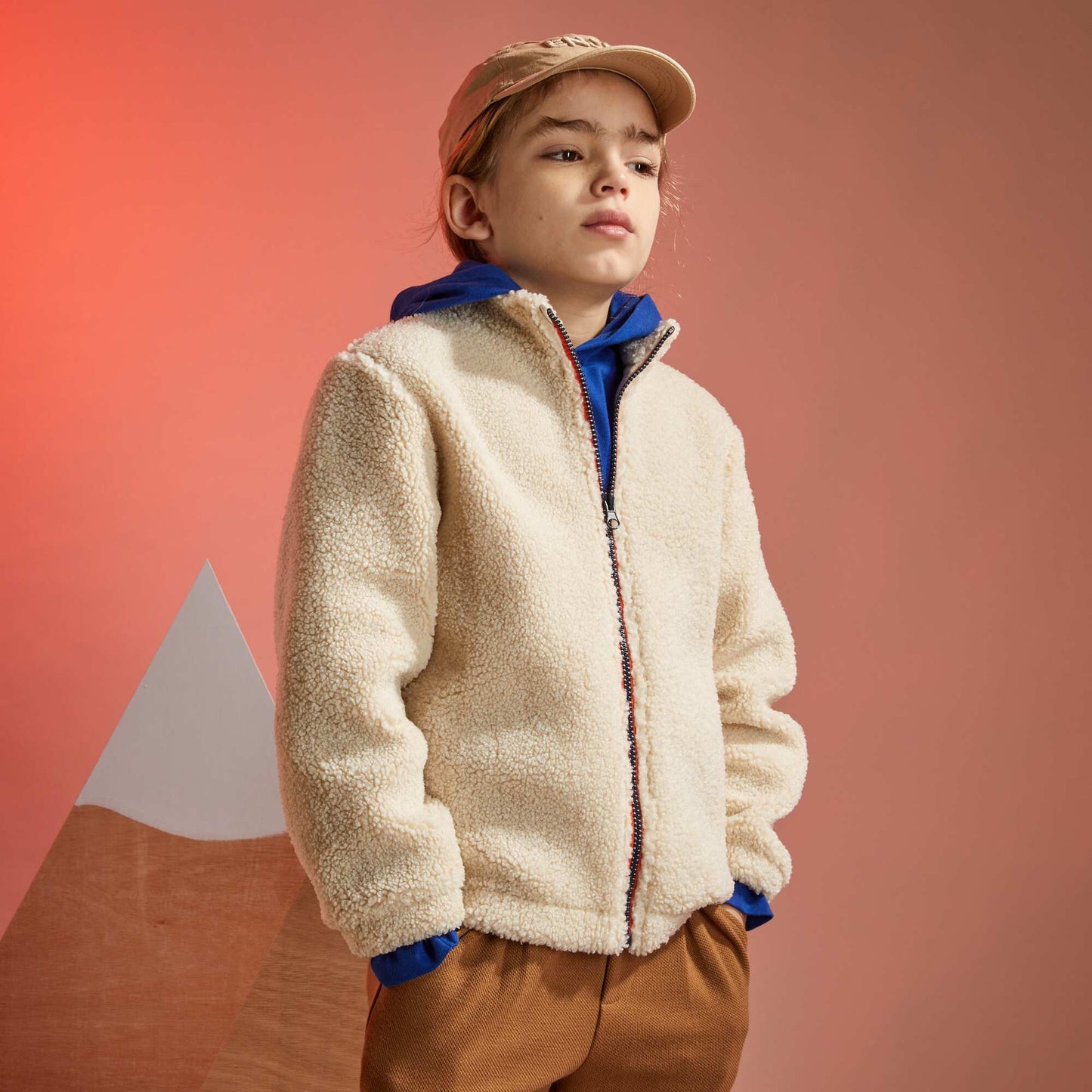 Sweat en sherpa Blanc