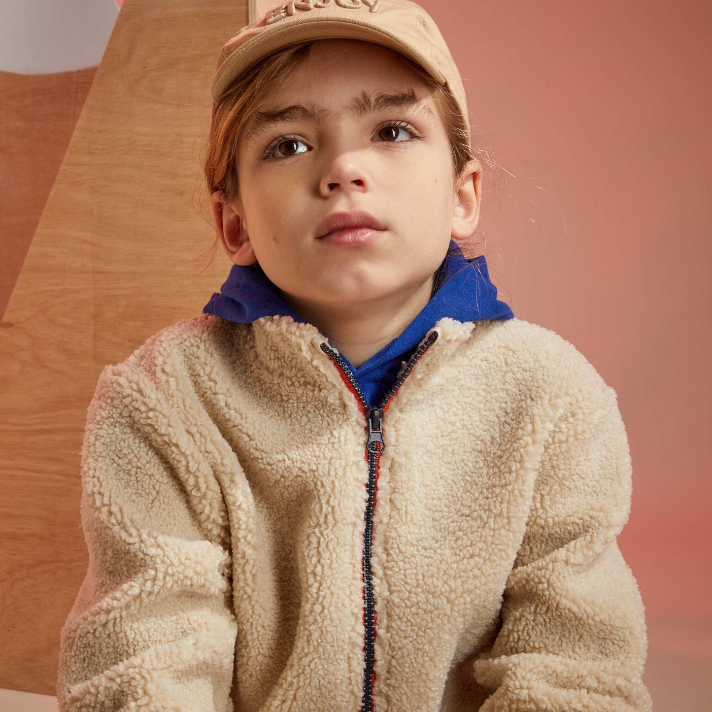 Sweat en sherpa Blanc