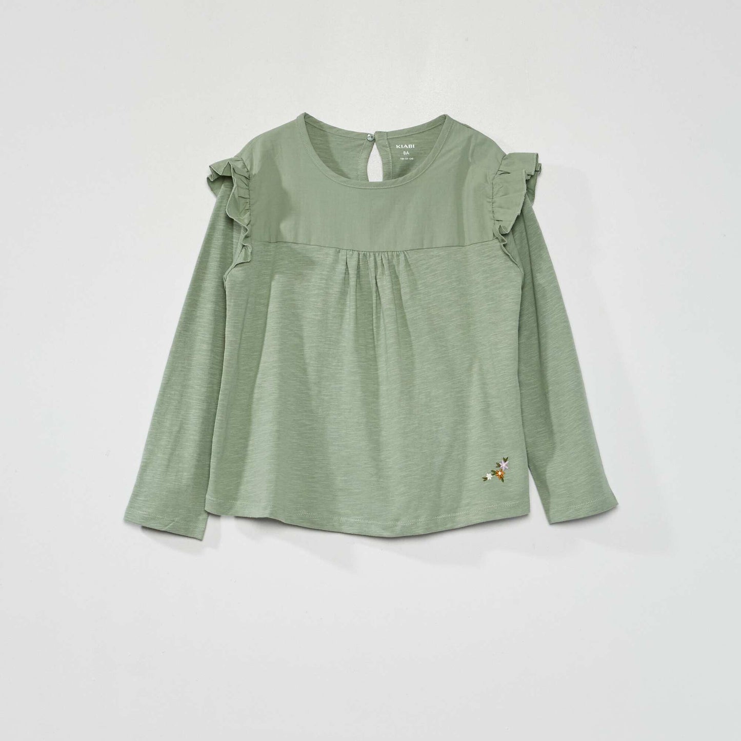 T-shirt paules volant s Vert