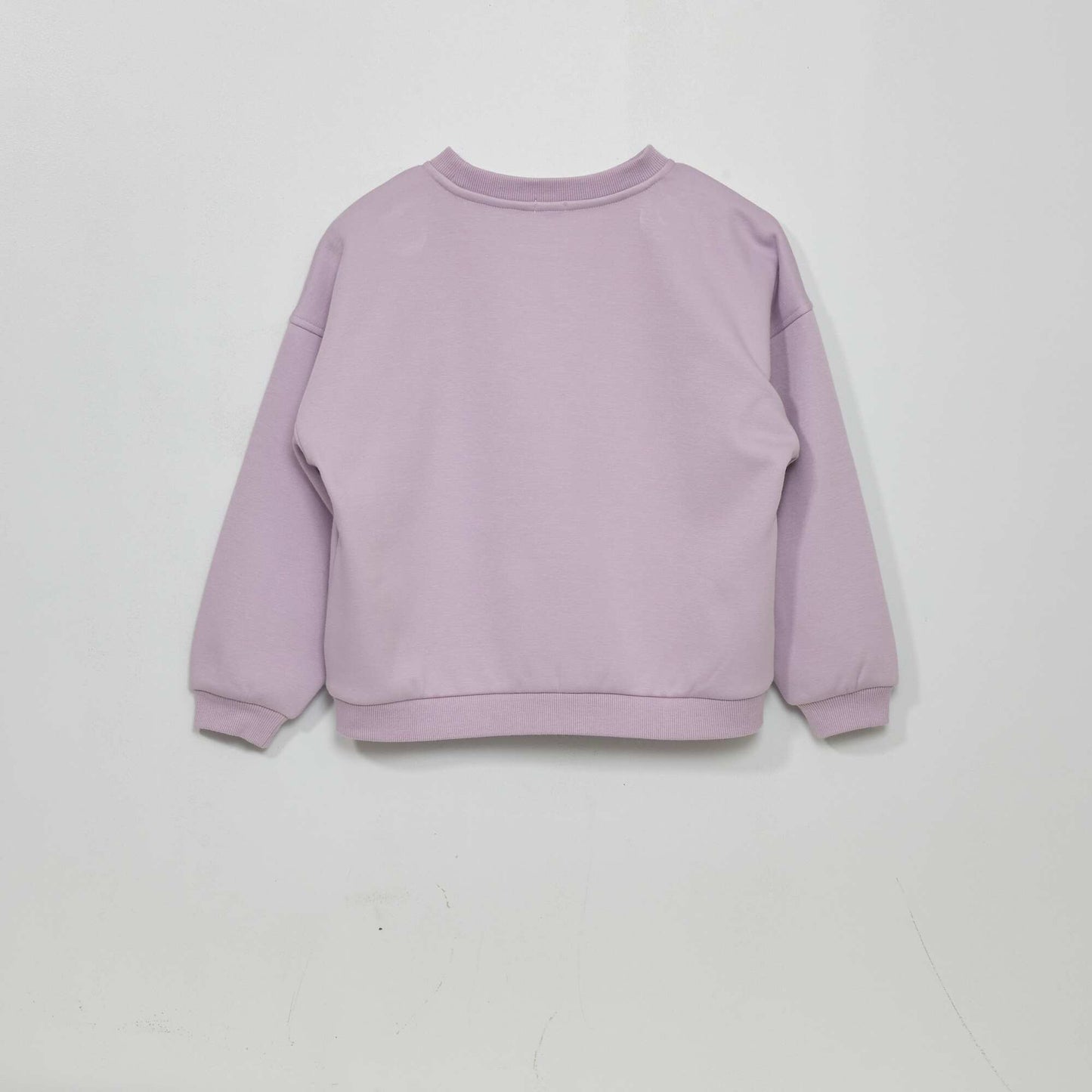 Sweat en molleton imprim Violet
