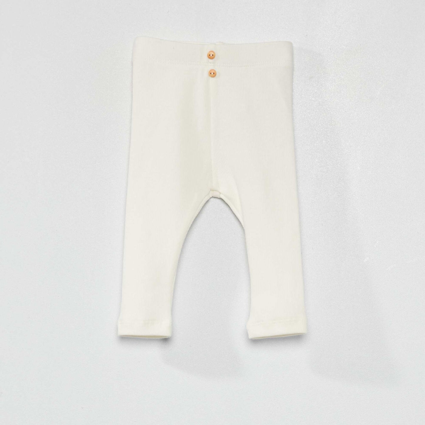 Legging uni en maille c tel e blanc