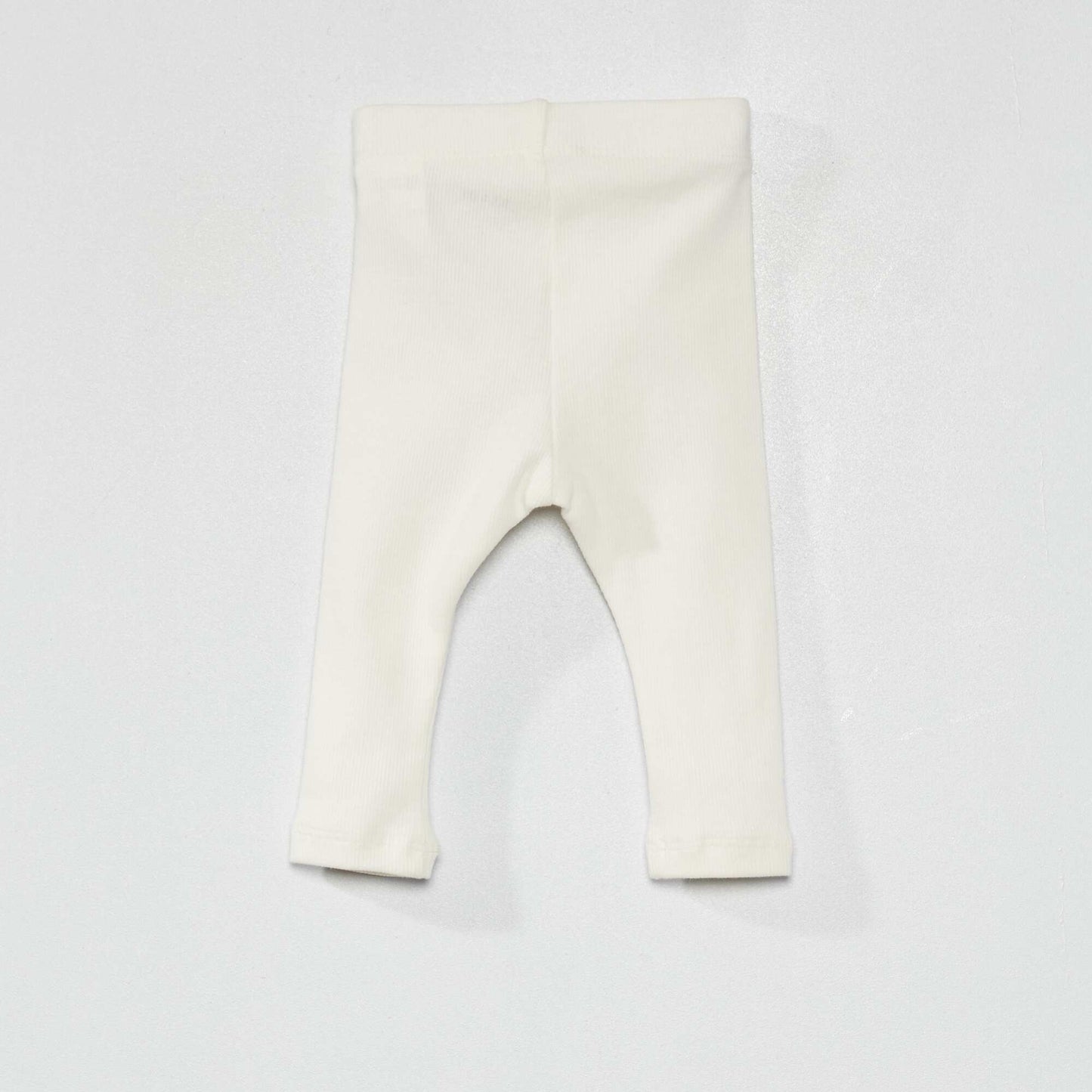 Legging uni en maille c tel e blanc