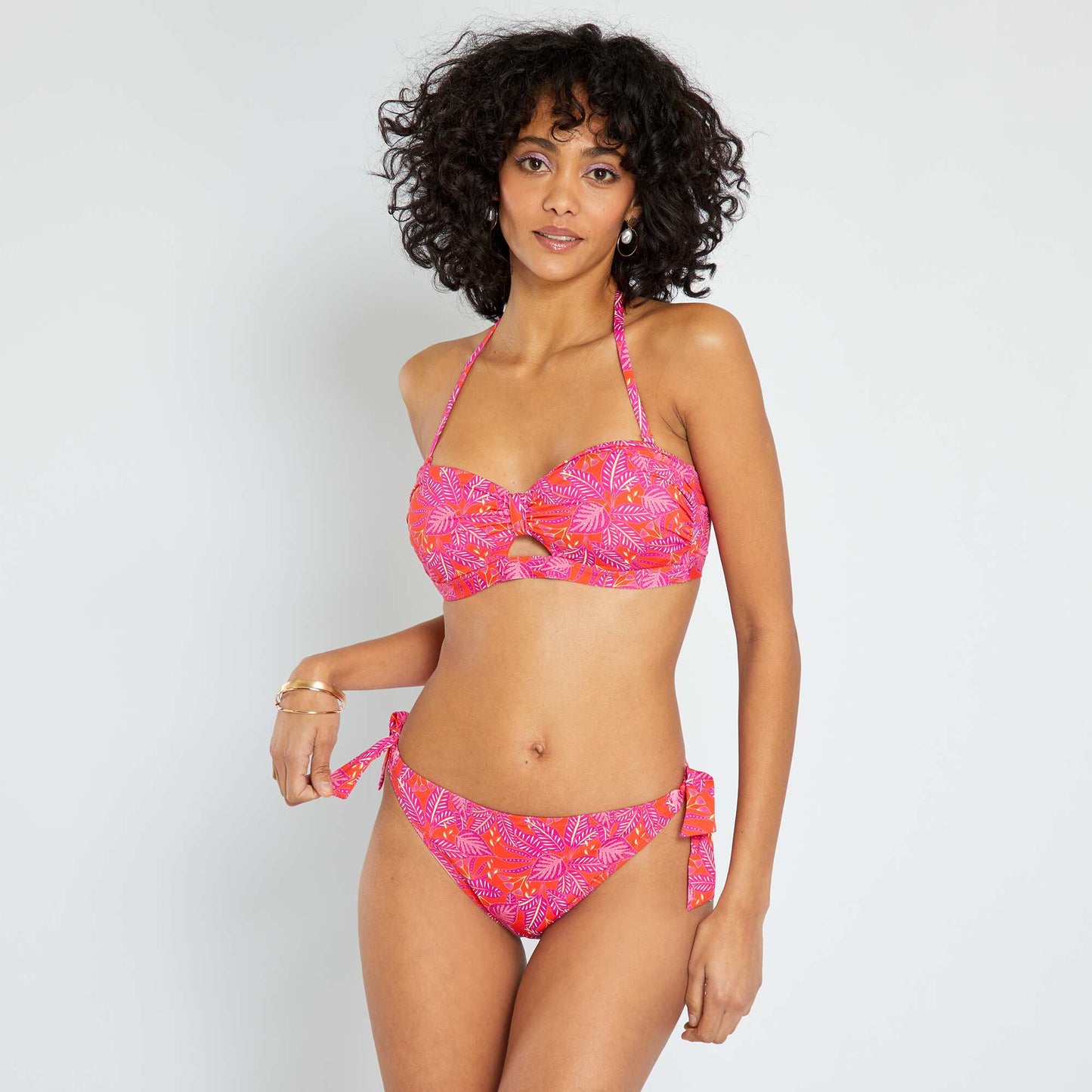 Haut de maillot de bain bandeau Rose