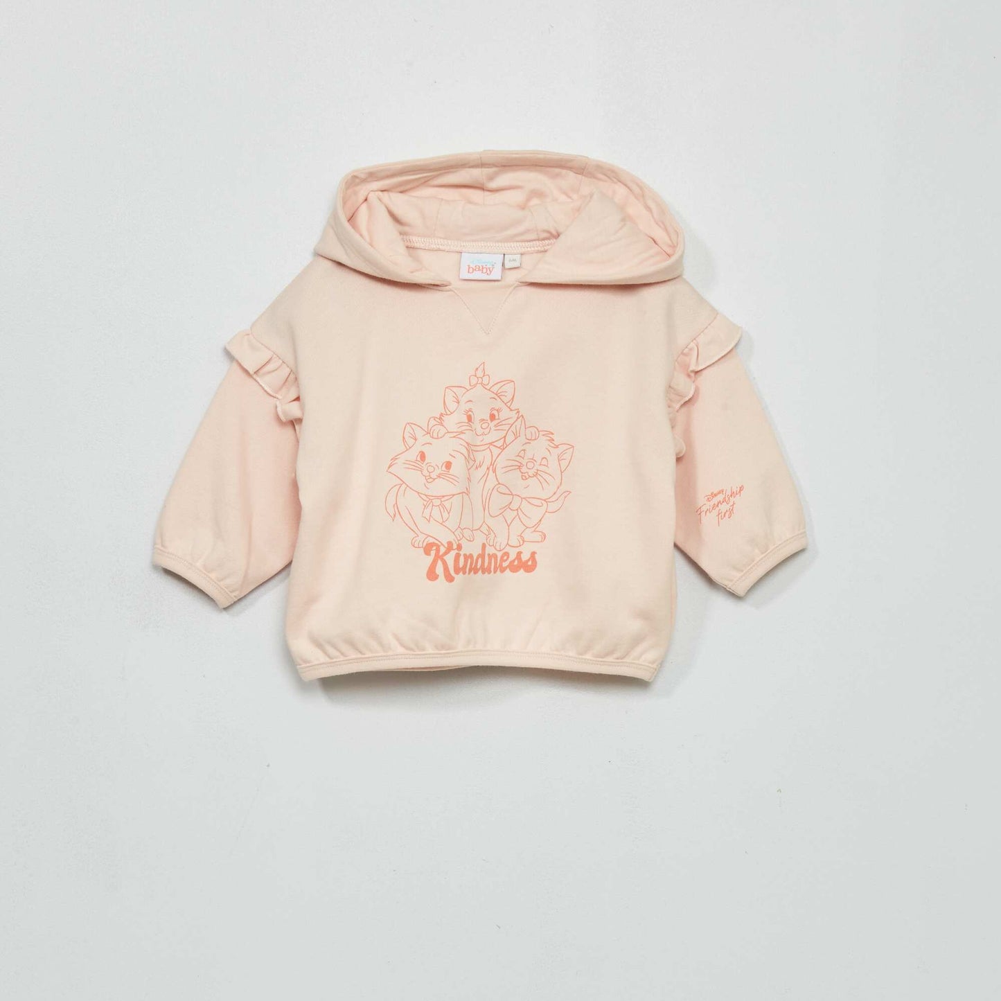 Sweat capuche 'Marie' Rose clair
