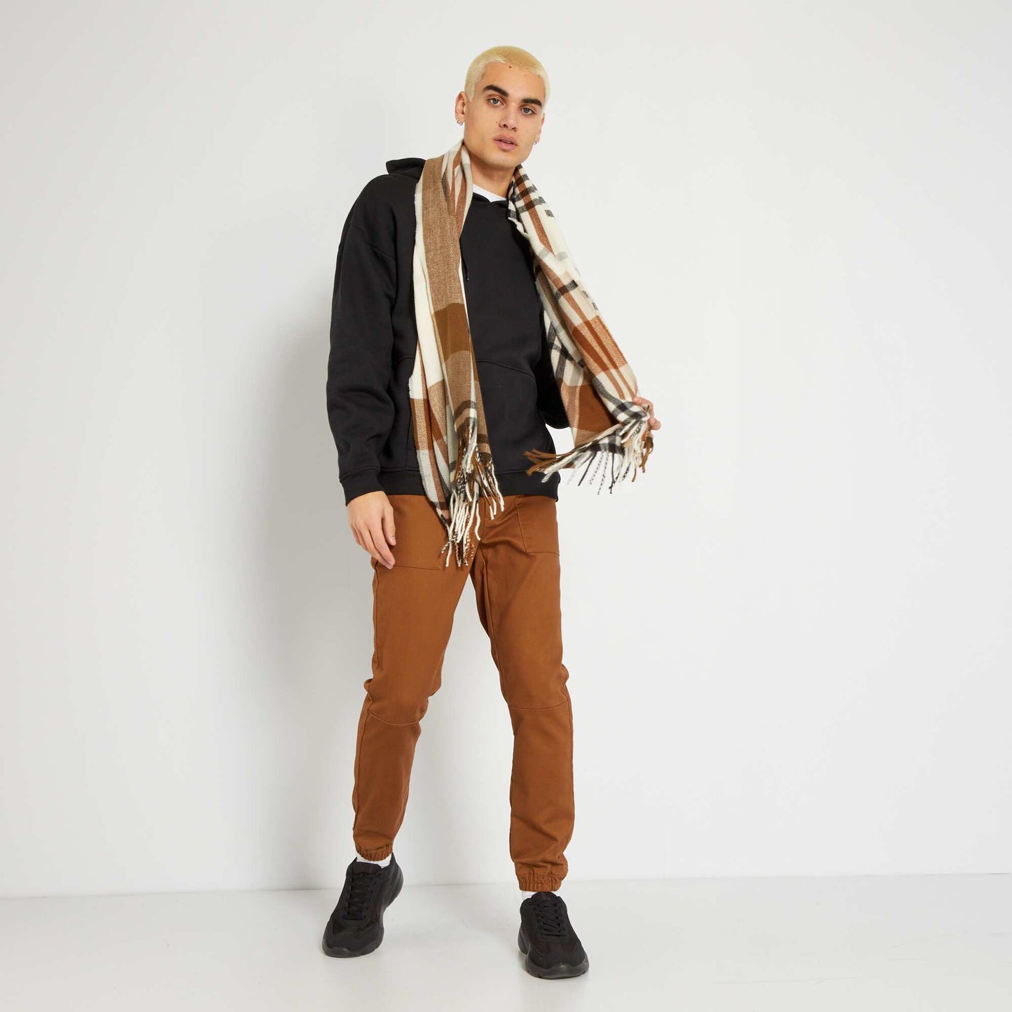 Sweat en molleton capuche noir