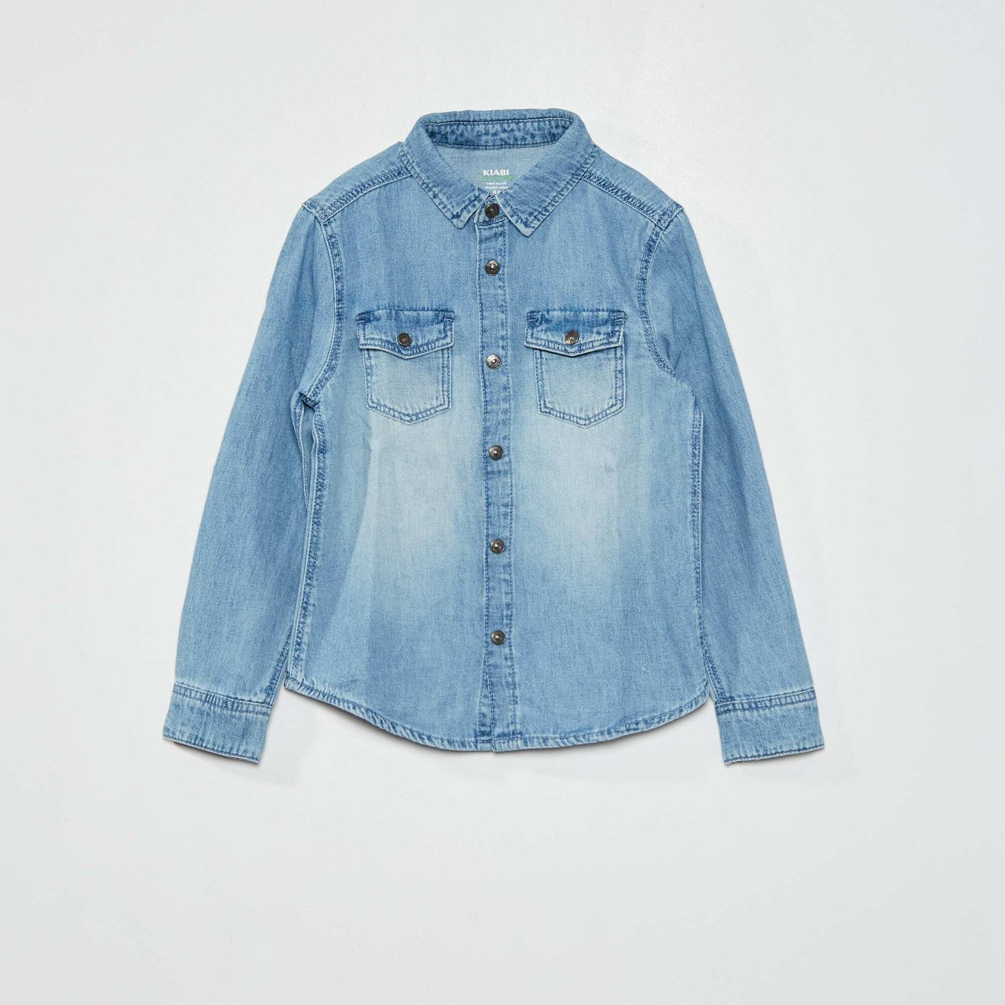 Chemise en denim Bleu