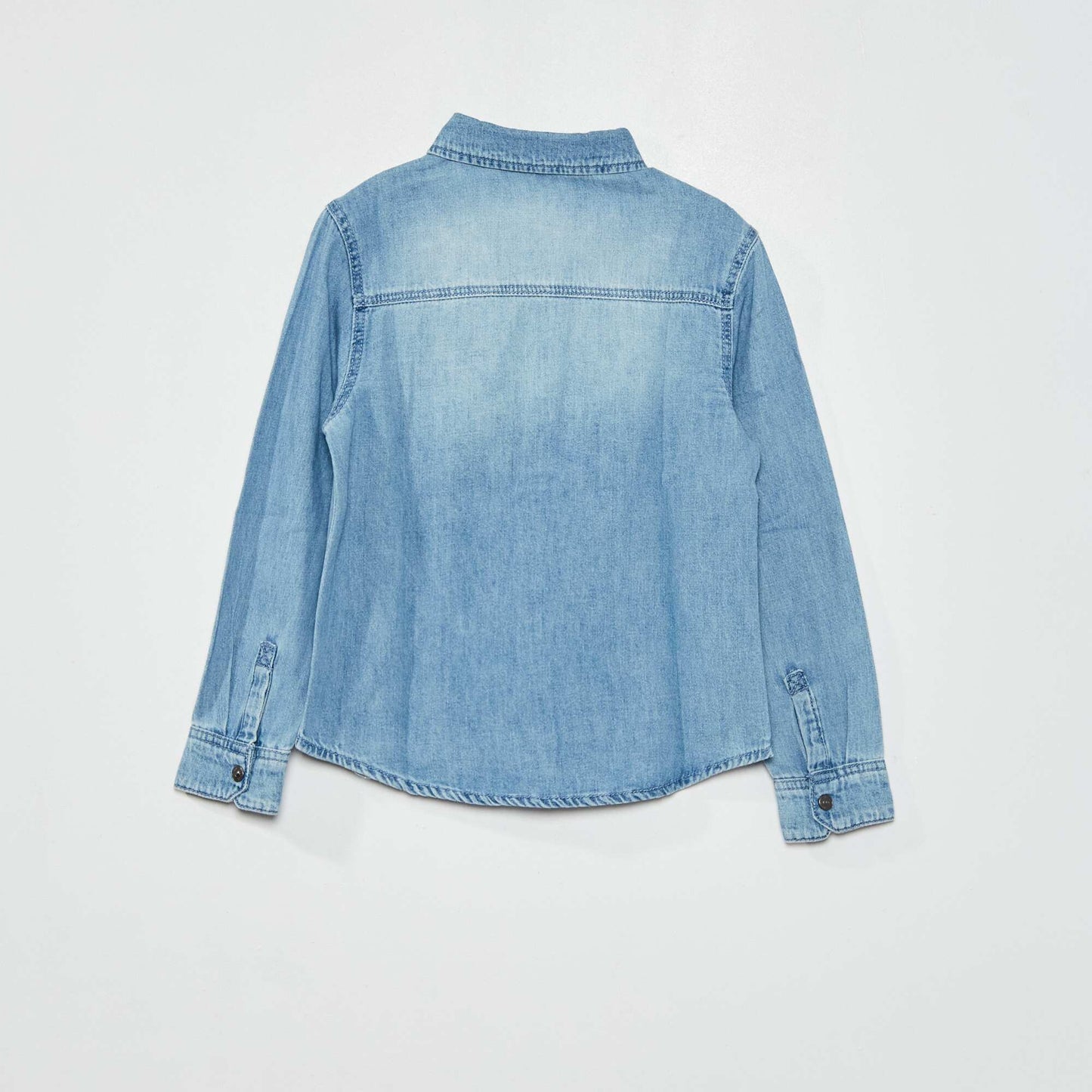 Chemise en denim Bleu