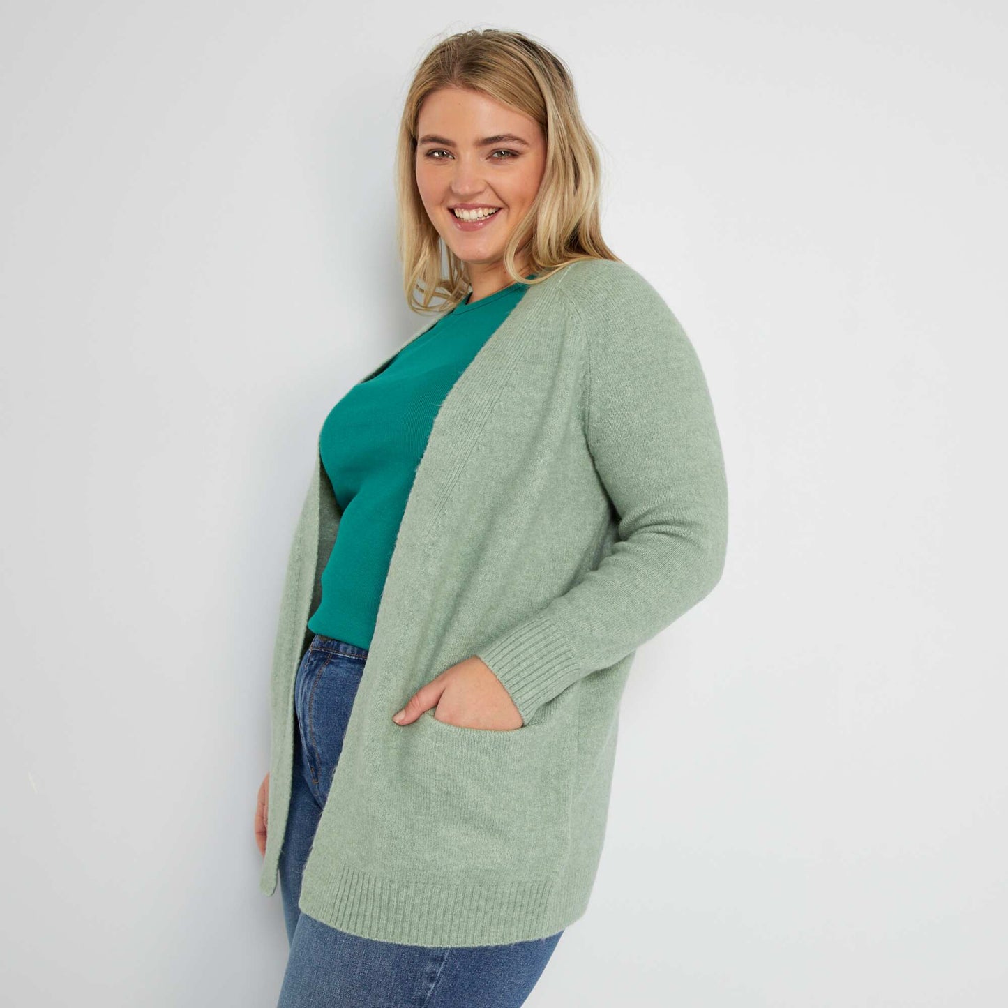 Gilet emmanchure am ricaine Vert