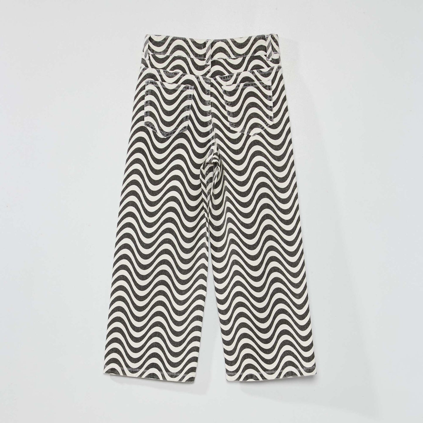 Jean large z br noir/blanc