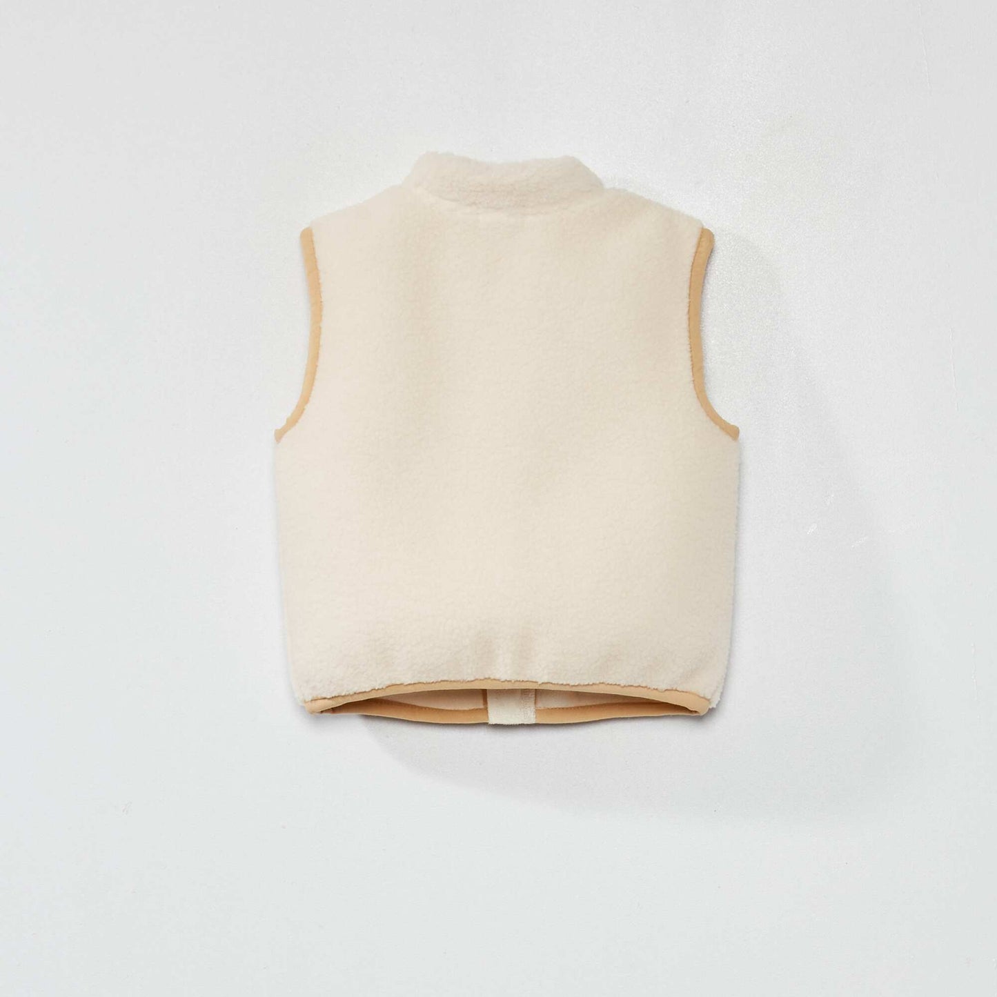 Gilet sans manches en sherpa Ecru/beige