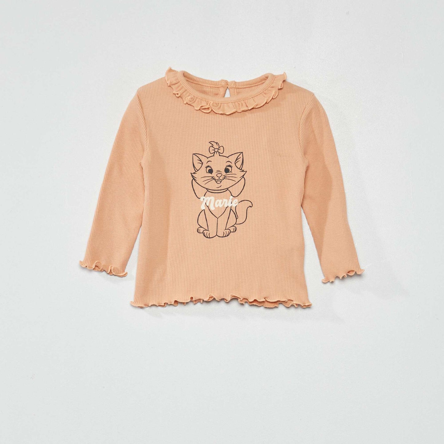 Tee-shirt c tel 'Marie' Vieux rose