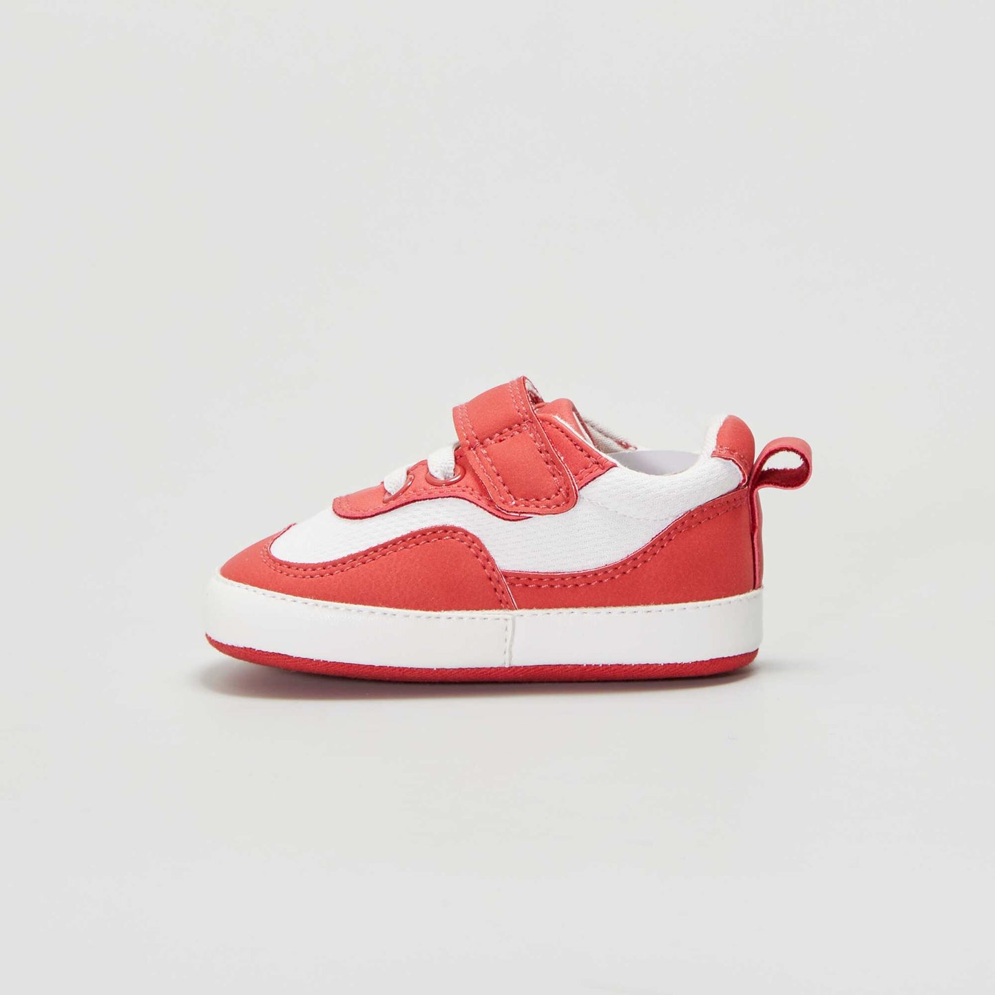 Baskets bicolores faciles enfiler Rouge