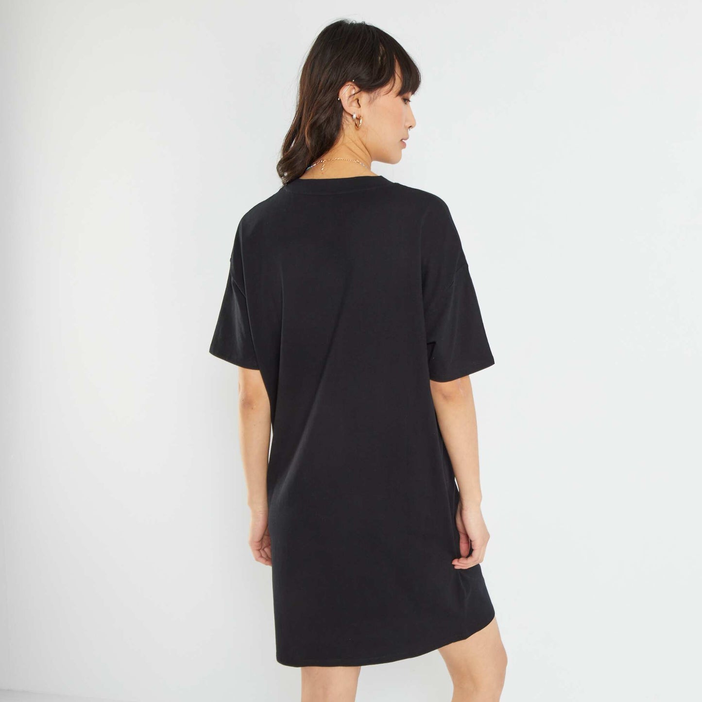 Robe tee-shirt large noir
