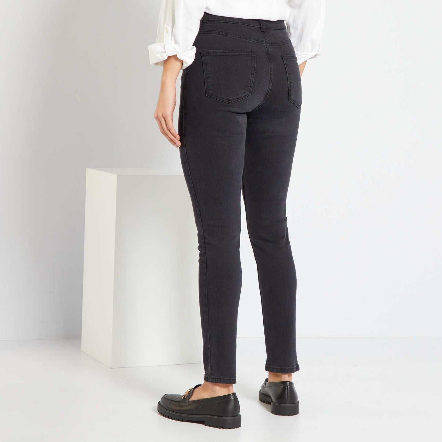 Slim taille haute longueur US30 Noir