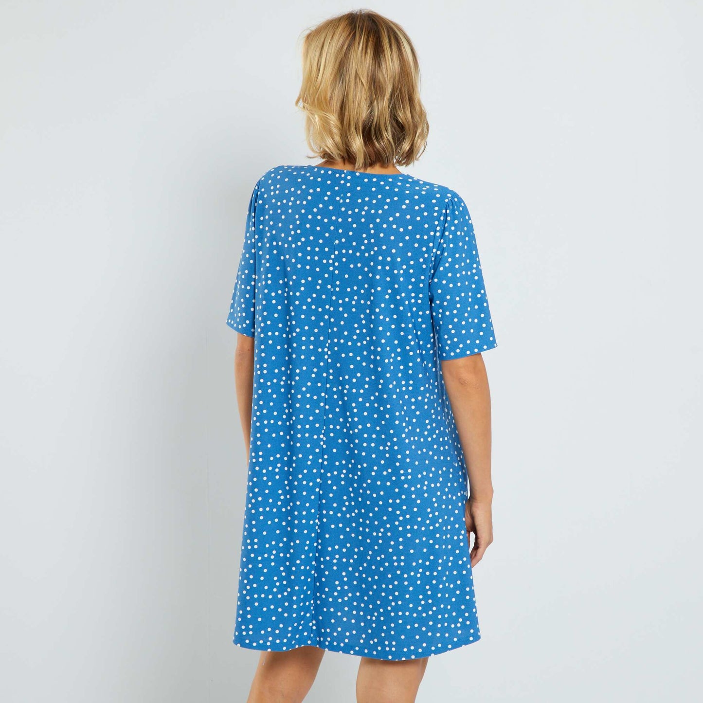 Robe courte stretch avec imprim Bleu