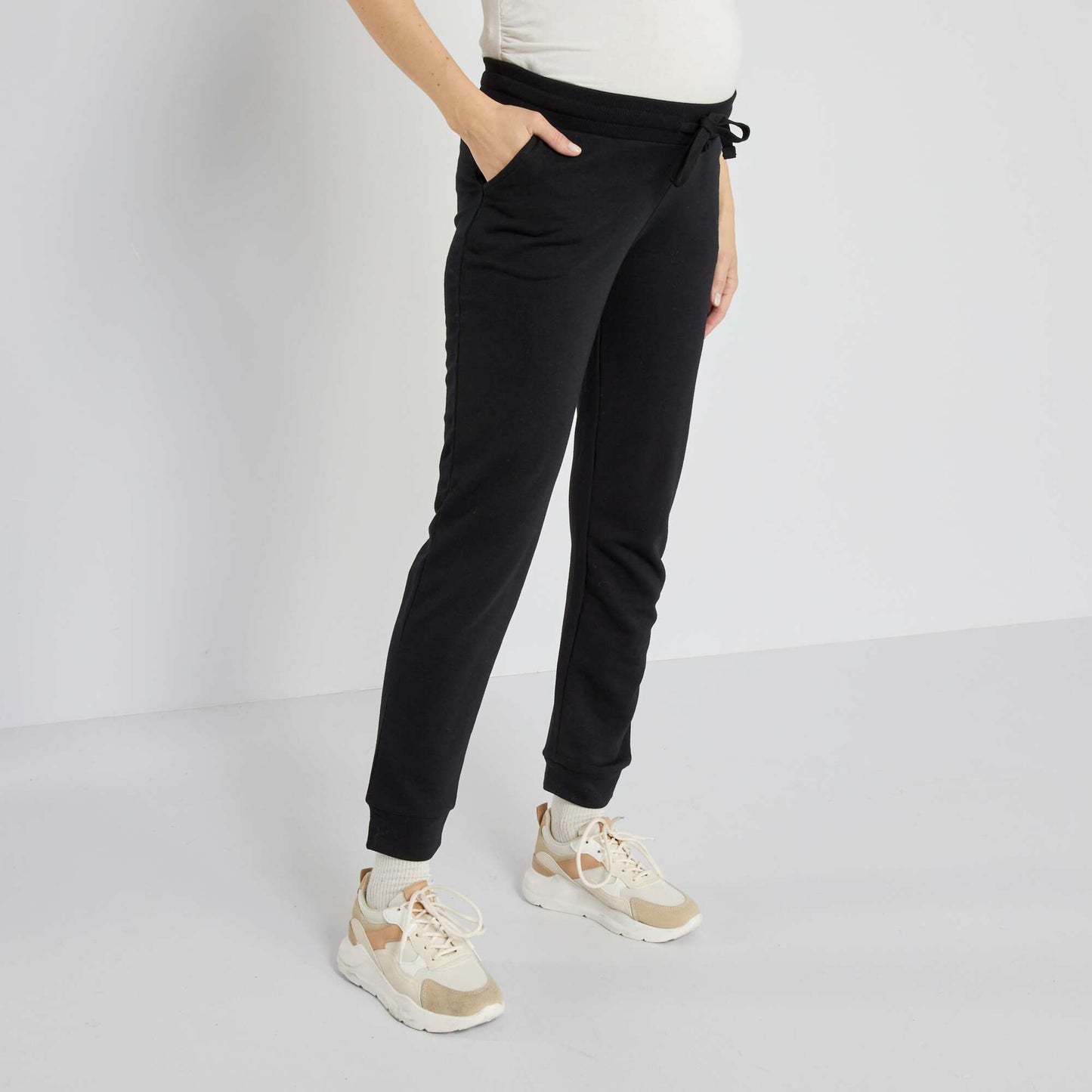 Pantalon grossesse en molleton noir