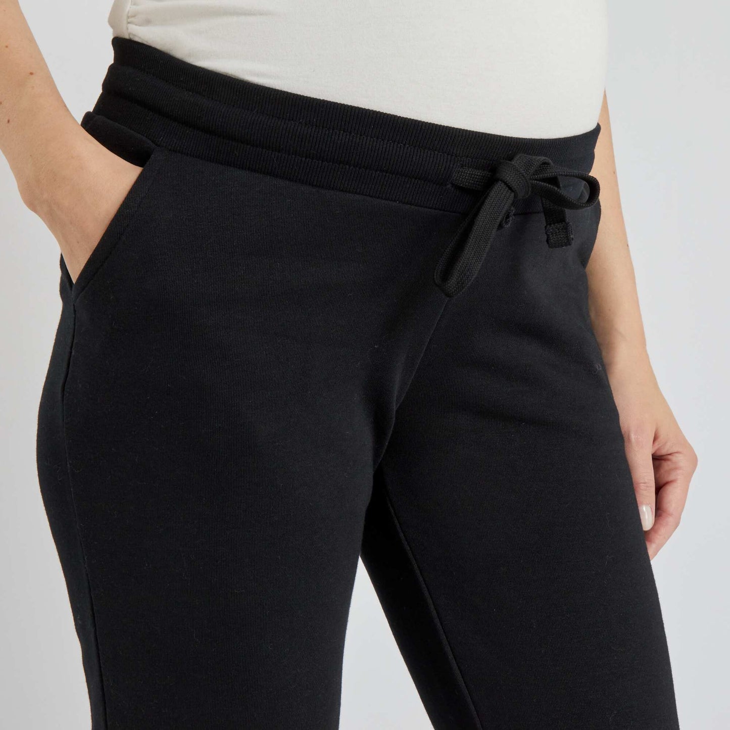 Pantalon grossesse en molleton noir