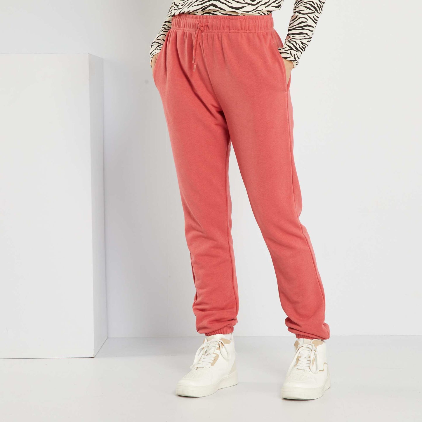 Pantalon de jogging en molleton l ger Rouge