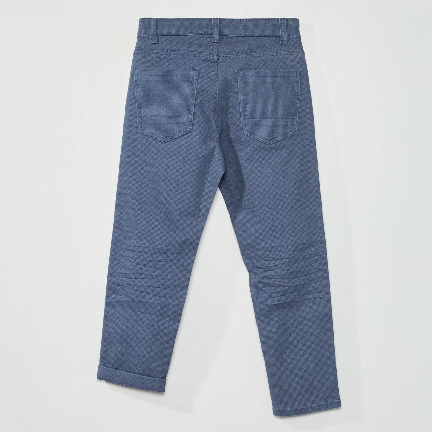 Jean regular avec taille ajustable Bleu