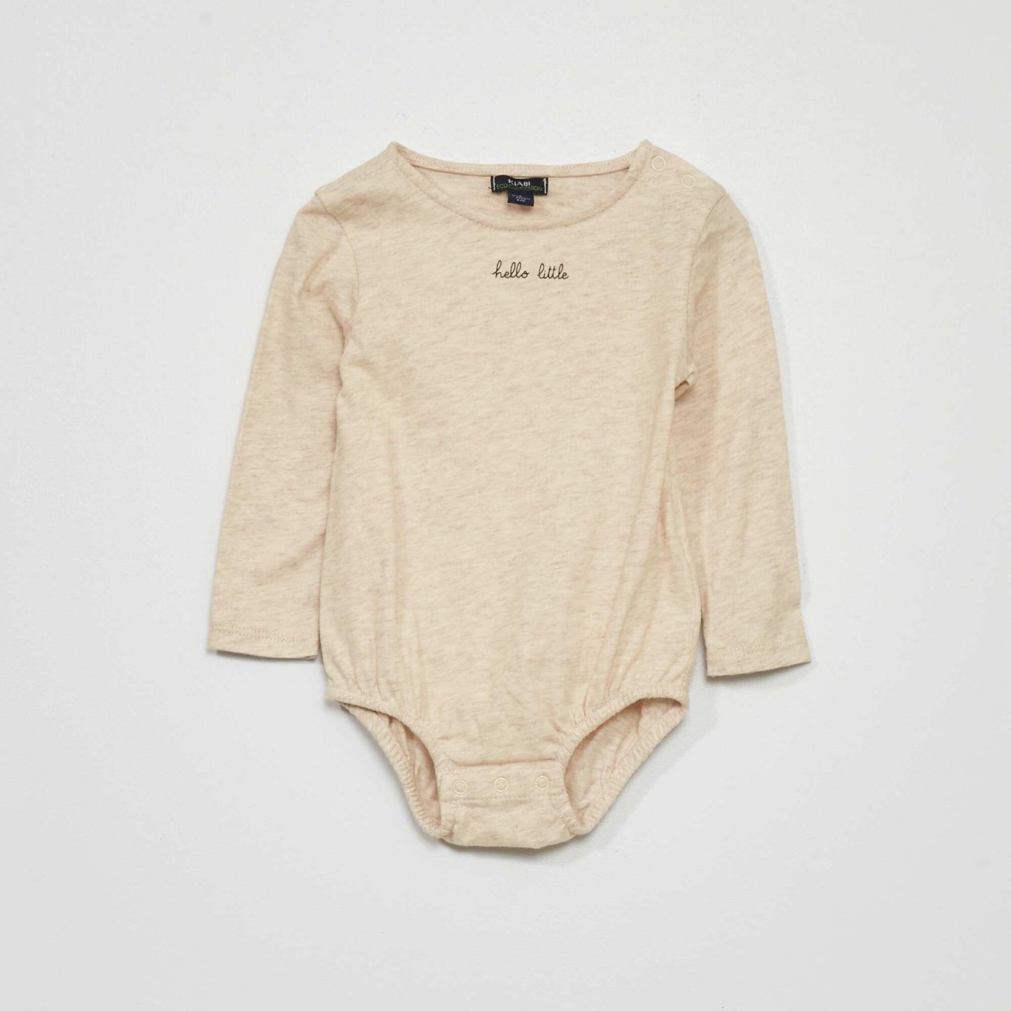 Ensemble salopette + body Beige