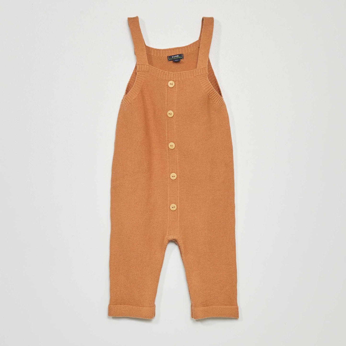 Ensemble salopette + body Beige