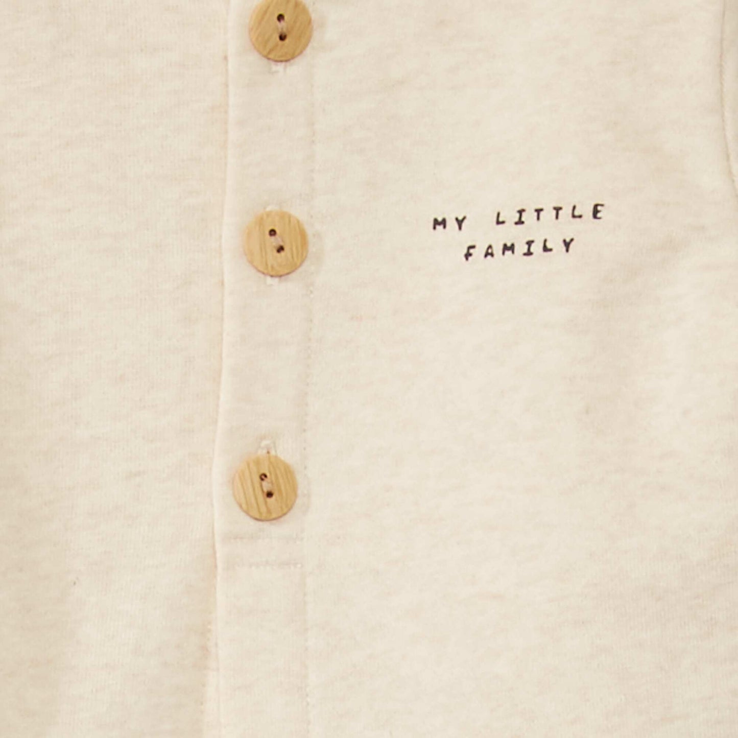 Sweat uni en molleton Beige