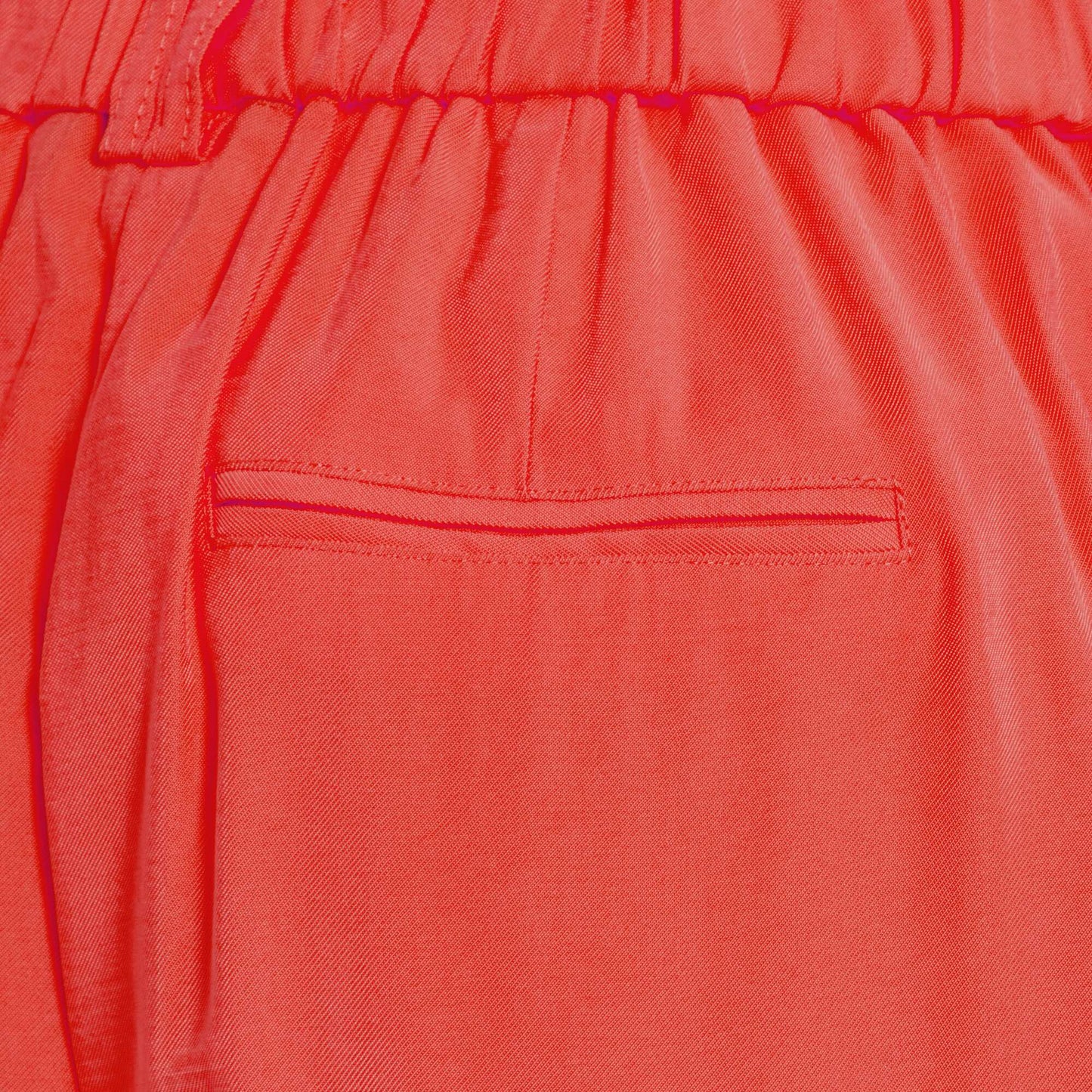 Pantalon taille haute ROUGE